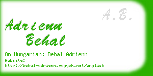 adrienn behal business card